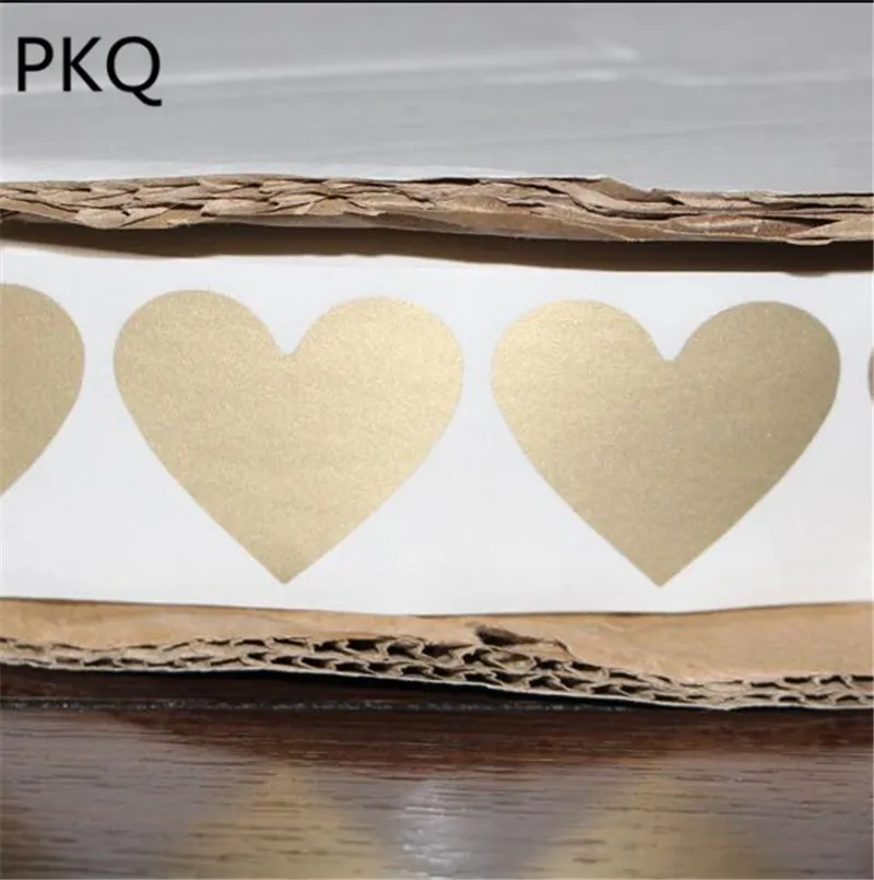 30 шт 3*3 5 см красный в форме сердца клей царапается стикер DIY открытка Valantine
