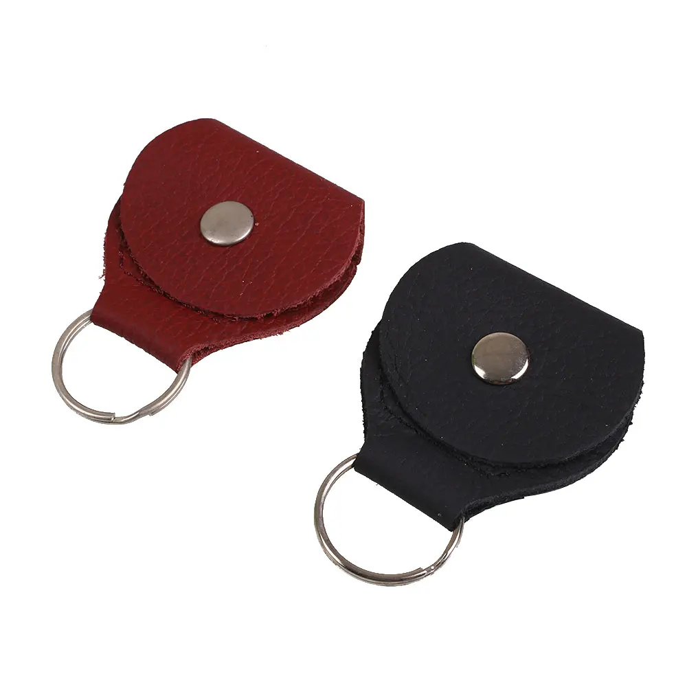 Медиатор для гитары кожаный брелок держатель Чехол Брелок хранения|Уличные