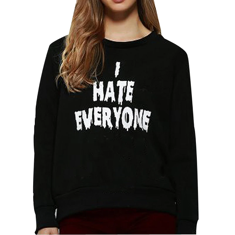 TANGNEST/2017 осень-зима Письмо печати свободные с длинным рукавом Удобная Женская