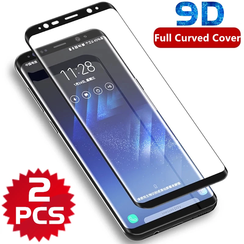 Изогнутое закаленное стекло 9D с полным покрытием для Samsung Galaxy S10Plus S10 S8 S9 Plus Note 8 9