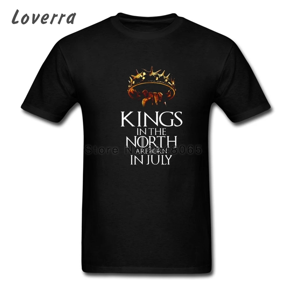 HBO Игра престолов King в Северном Для мужчин футболка натуральный хлопок хип хоп