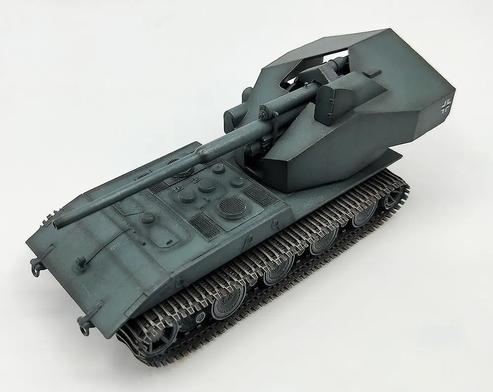 Немецкий E 100 W/128 мм пистолет 1/72 без литья под давлением Модель Танк модель собрать