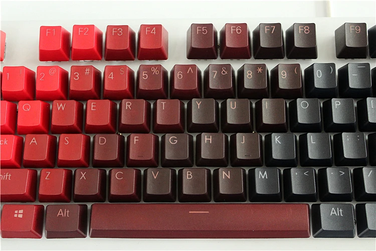 MP 104 клавиши утолщение PBT двойная подсветка красная градиентная клавиатура OEM