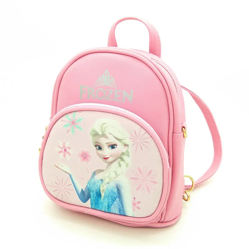 Disney cartoon princess Frozen Elsa Детский рюкзак через плечо сумка мессенджер для девочек из ПУ