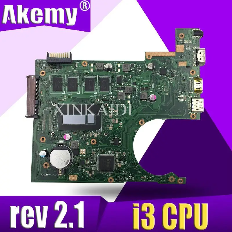 Оригинальный Для ASUS X200LA ноутбук процессор Материнская плата i3 cpu rev2.1 системная 100%