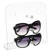 acrylic sunglasses display plexiglass vertical eyewear organizer stand holds 3 pairs of glasses