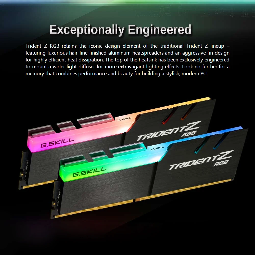 G.Skill Trident Z RGB PC ram DDR4 память PC4 8 ГБ 32 ГБ 16 ГБ 3200 МГц 3000 МГц 3600 МГц 4266 МГц Настольный 8G 16G 3000 3200 МГц DIMM