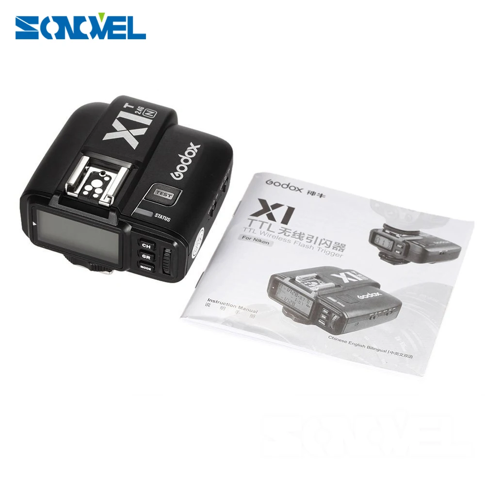 

Godox X1N X1T-N I-TTL 2.4 G Wireless 1 / 8000s HSS 32 Channels Camera Flash Trigger Transmitter for Nikon DSLR Camera Godox X1N