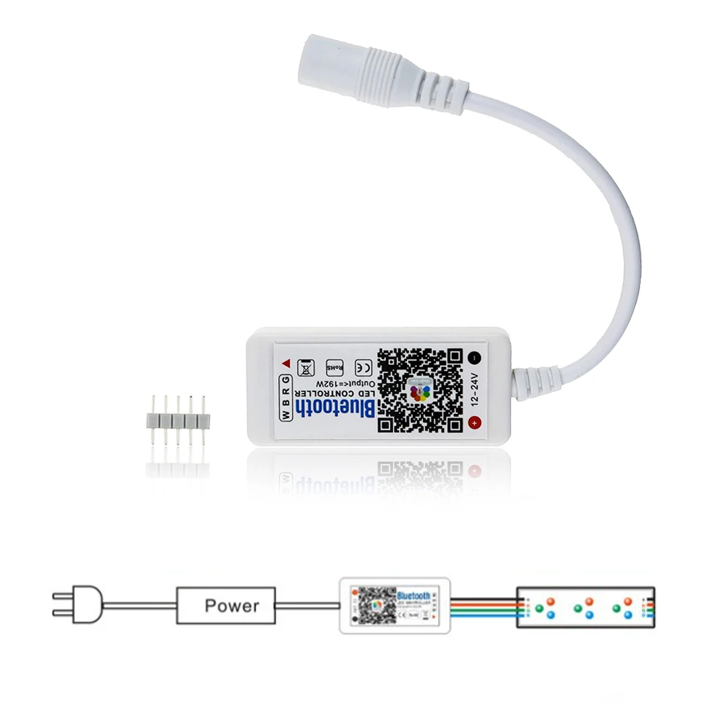 

DC12V-24V RGB Управление; Мини Беспроводной Bluetooth IOS/Android смартфон с помощью приложения на телефоне Управление для RGB/RGBW Светодиодная лента светиль...