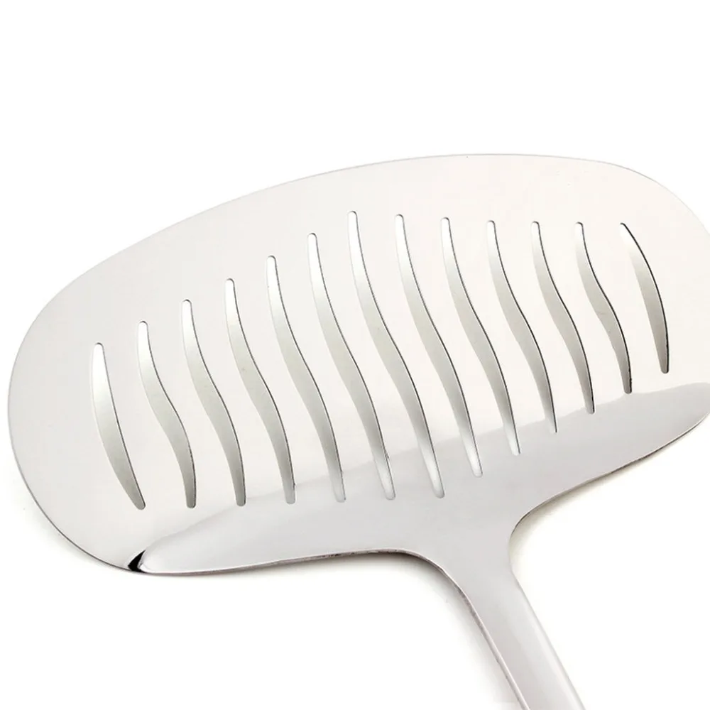 Антипригарная ручка из нержавеющей стали шлицевая лопатка для Тернера кухонный