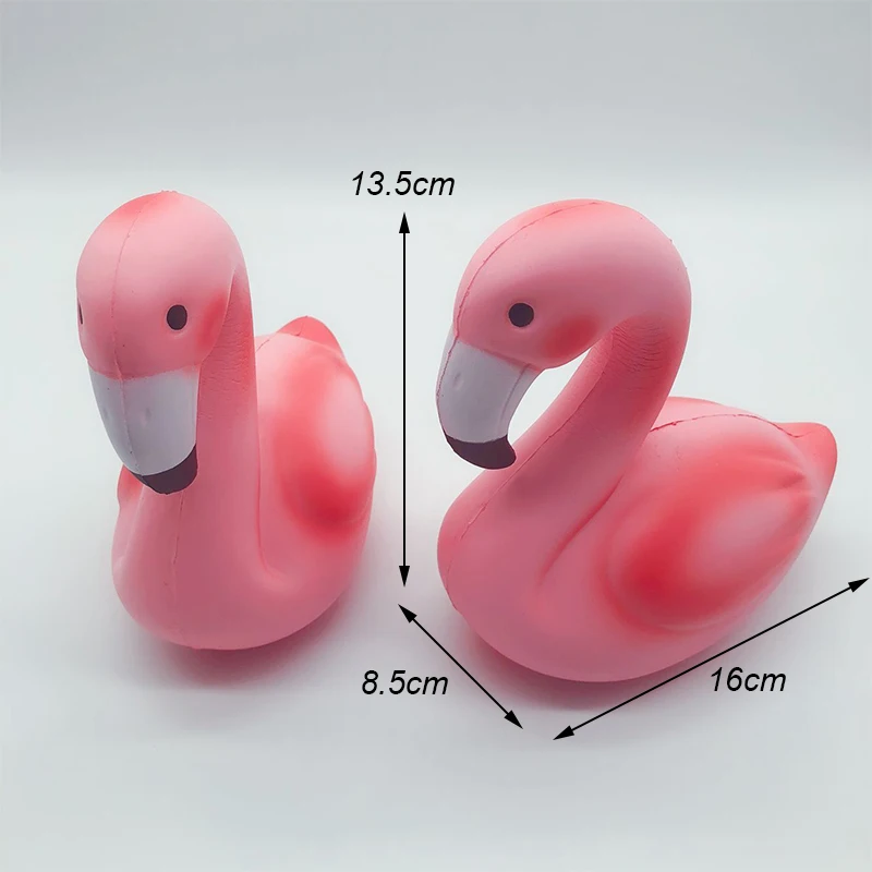 Забавные игрушки в форме фламинго новинка антистресс медленно поднимающаяся