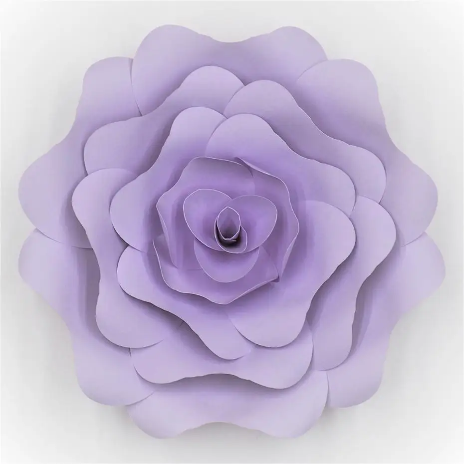 Белый цветок свадебные гигантские бумажные цветы DIY полный набор бумажная Роза