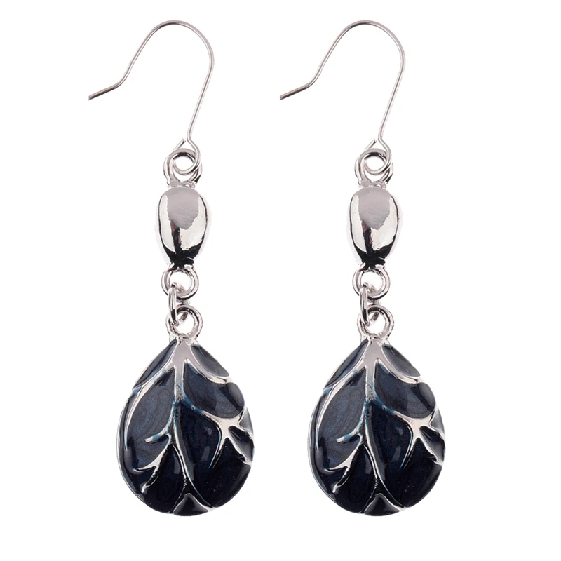 Женские серьги с зелеными и белыми искусственными листьями|earrings for|dropping earrings for