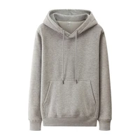 perhaps u black gray solid hoodies pullovers casual fleece h0005