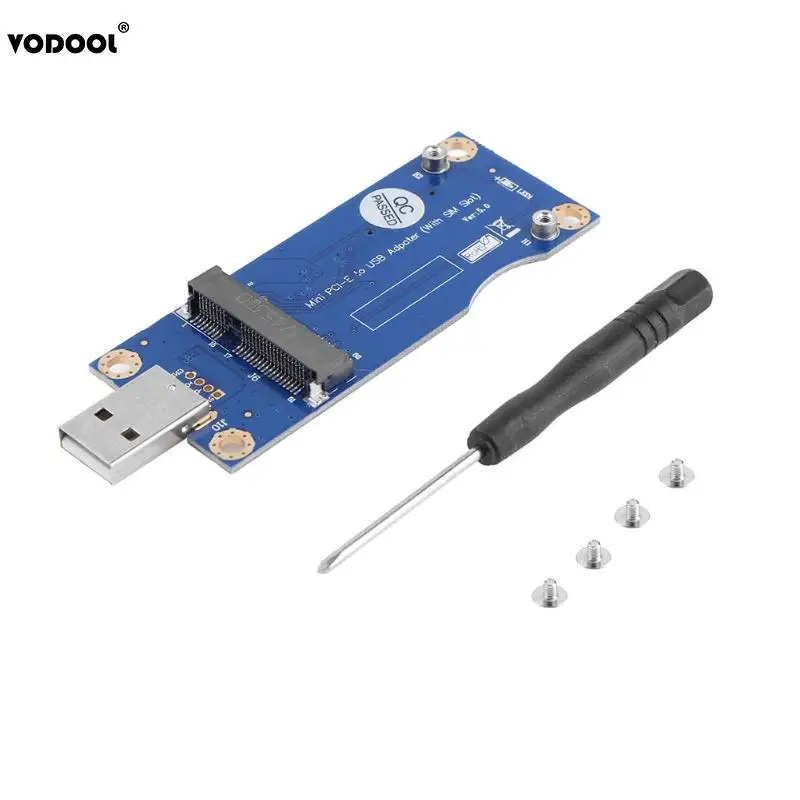 VODOOL Mini PCI-E беспроводной адаптер WWAN для usb-карт со слотом для sim-карты WWAN/LTE модуль 52Pin USB 2,0 адаптер для передачи карт