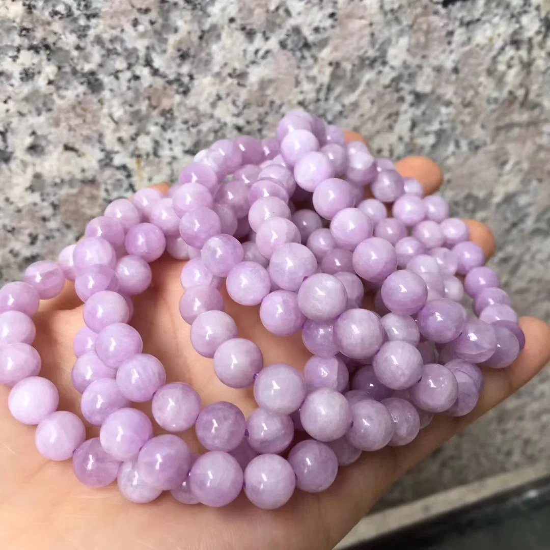 6 мм 8 мм 10 мм Spodumene/Kuzite beads браслет украшения из природного драгоценного камня браслет DIY для женщин для подарка оптом