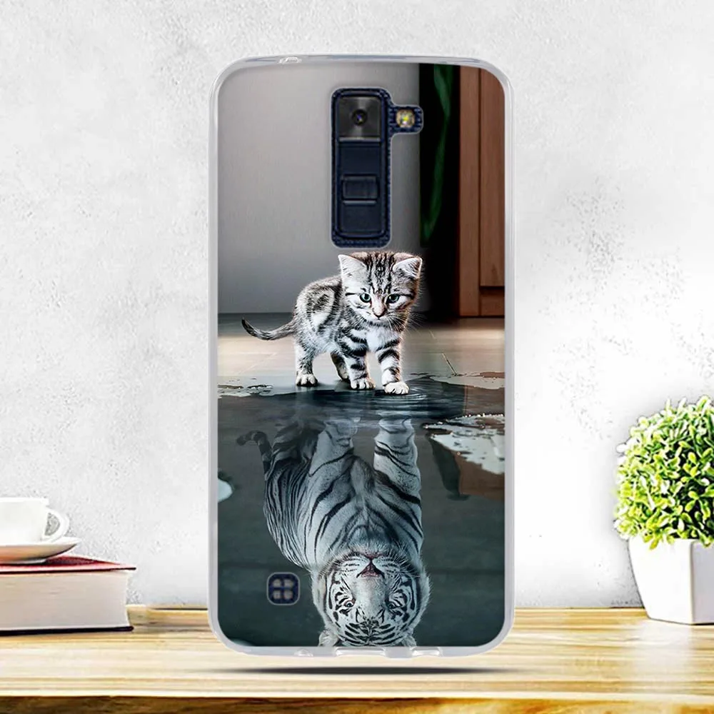 Мягкий ТПУ 3D рельефный чехол для LG K8 Lte K350 K350E K350N 5," K 8 телефонный силиконовый чехол на заднюю панель для LG K7 K10 Leon Spirit X power