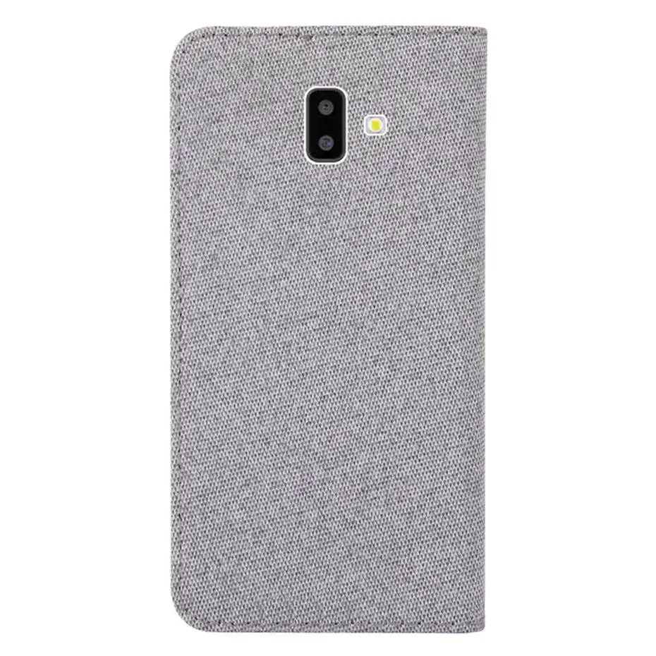 Флип кейс из искусственной кожи для Samsung Galaxy J6 Plus чехол телефона 2018 J610F J610 SM J6Plus J 6