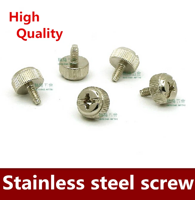 200PCS/LOT    Hand screw screws 6-32*7.5 head screw plating American coarse teeth 3.5*7.5 cabinet adjusting screw