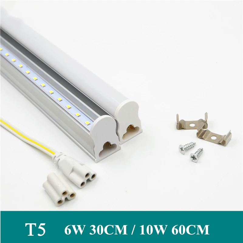 30 шт. светодиодные трубки T5 1ft 300 мм 4 Вт 2835SMD энергосберегающие люминесцентные