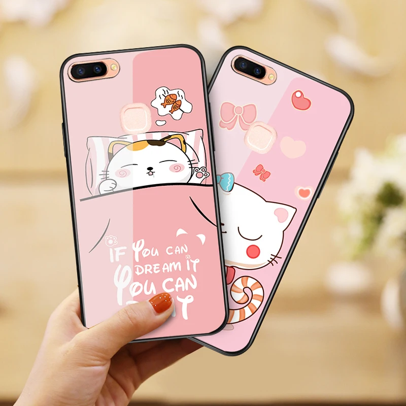 Чехол из закаленного стекла для VIVO X21 X20 Plus X9 X9P X9S Y79 Y75 Y66 Y67 Мягкий ТПУ силиконовый