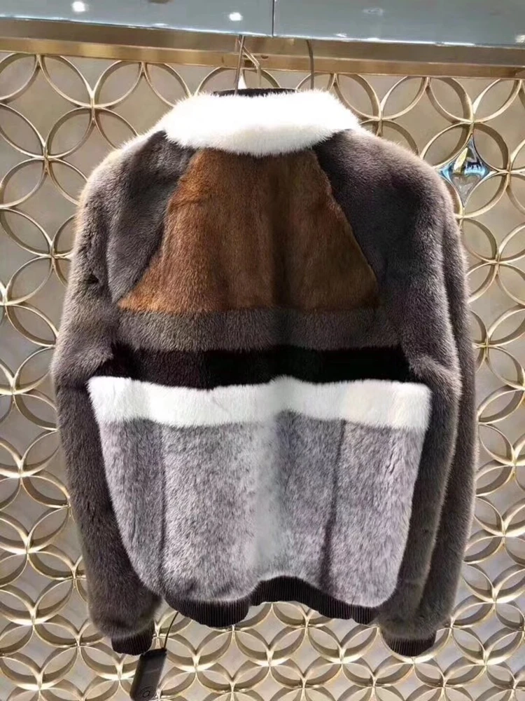 Натуральный норковый мех, зимние женские пальто, свободный большой код, натуральный мех, женские пальто из натурального меха норки, FedEx