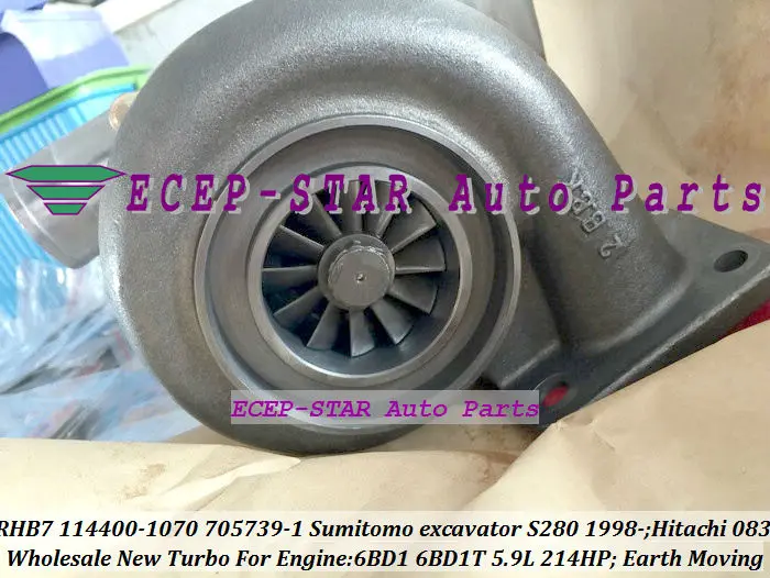 RHB7 114400-1630 1144001630 1630 1631 114411-1631 114400-1632 Turbo Turbocharger For Sumitomo S340 340 Excavator 6BG1 6BG1T | Автомобили и