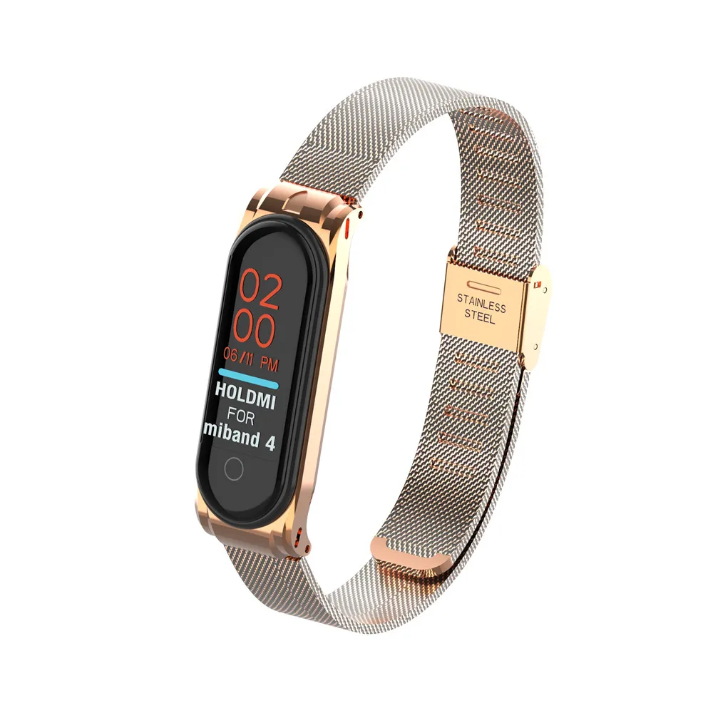 Умный Браслет Xiaomi Mi Band 4 сетчатый ремешок для наручных часов спортивный браслет