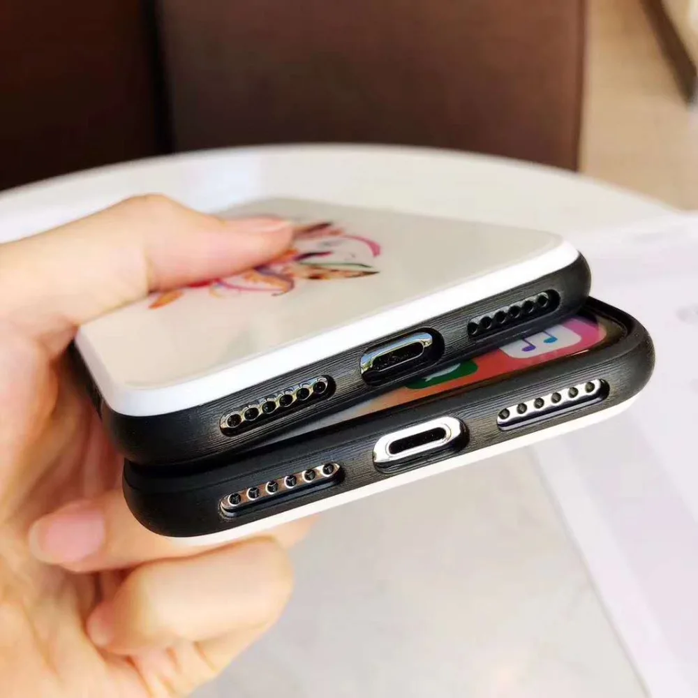 Ловец снов перьевой защитный чехол для iPhone X XS Max XR телефон закаленное стекло крышка чехол для iPhone 6 6s 7 8 Plus