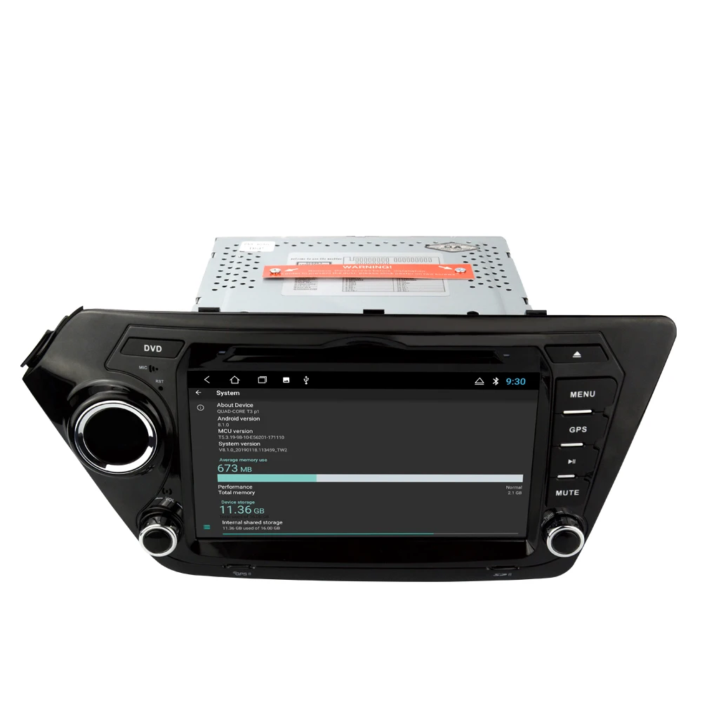 EKIY Android 8,1 2 Din Автомобильный мультимедийный плеер для Kia Rio K2 DVD стерео радио видео плеер gps Navi 2G+ 32G четырехъядерный Wifi OBD BT
