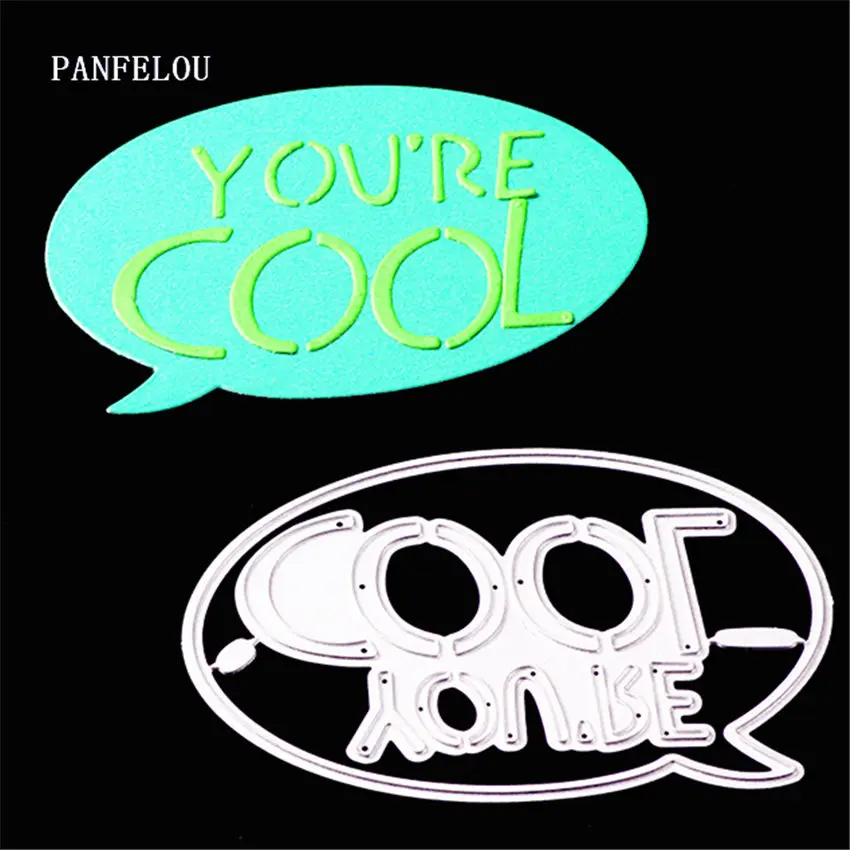 PANFELOU wow so cool words Скрапбукинг Сделай Сам открытки в Альбом Бумажные штампы для