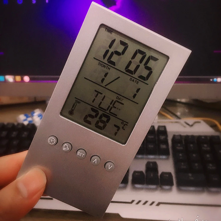 Цифровой термометр с ЖК-дисплеем настольный ручкой/карандашом ЖК-дисплей