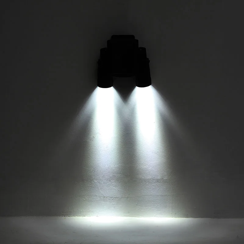 TAMPROAD Super Bright 14 LEDs Spotlight Outdoor Solar PIR Motion Sensor Wall Light Adjustable 180 Dual Heads LED Security Lamp | Лампы и