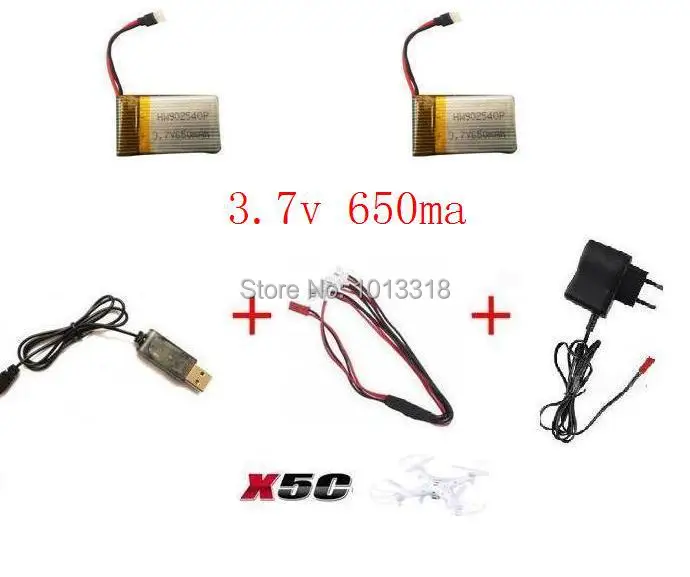 Ewellselling литий полимерный аккумулятор 3 7 в/650 мАч для X5C X5A x5sc x5sw 4CH 2 4G квадрокоптера