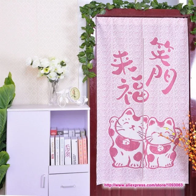 Японская дверная занавеска Манеки Неко вязаная фэн-шуй китайская счастливая