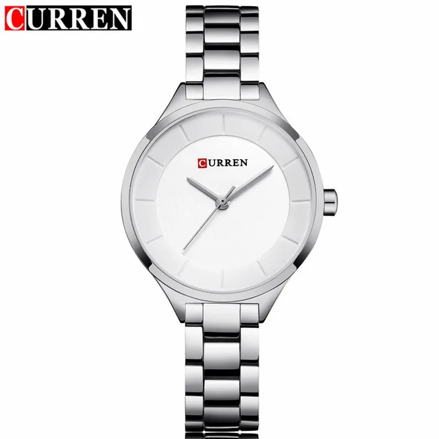 white white CURREN 9015 Luxury Women Watch Famous Brands Gold Fashion Design Bracelet Watches Ladies Women Wrist Watches Relogio Femininos - Цвет: white white