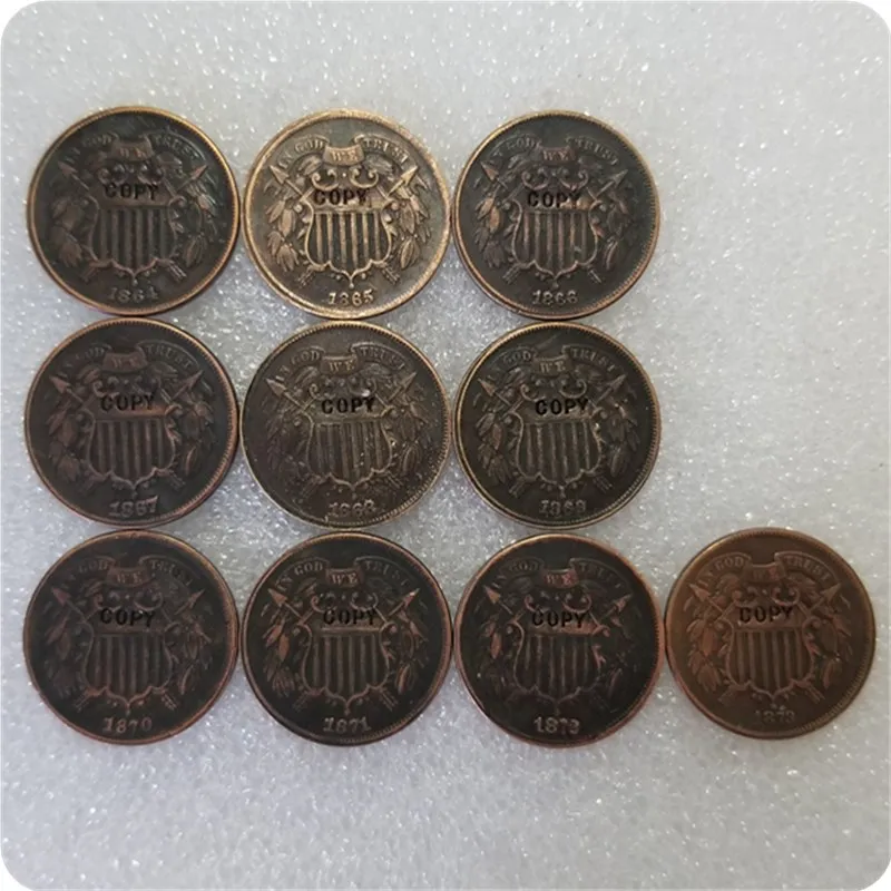 США 1864 1873 копия монеты за два цента|Безвалютные монеты| |