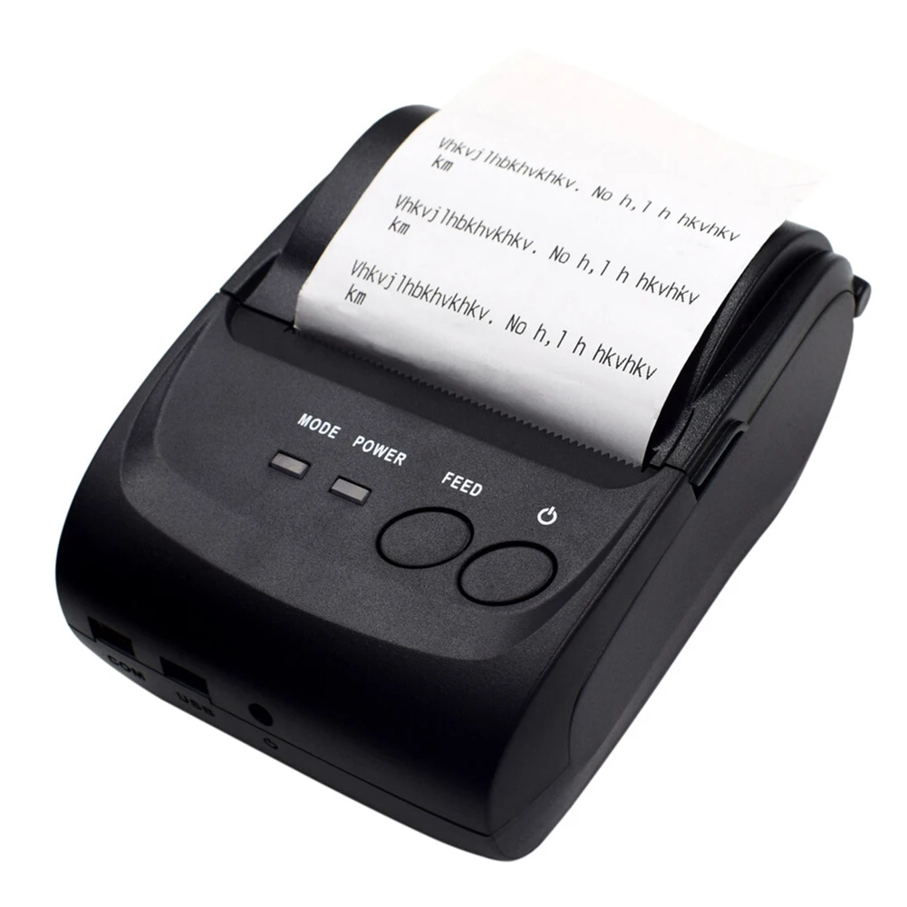 58 мм Карманный ярлык USB супермаркет чековый принтер ABS Bluetooth 4 0 Открытый