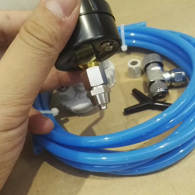 Аквариум diy система СО2 трубки игольчатый клапан манометр бутылка крышка комплект для аквариума аквариумных растений вода трава