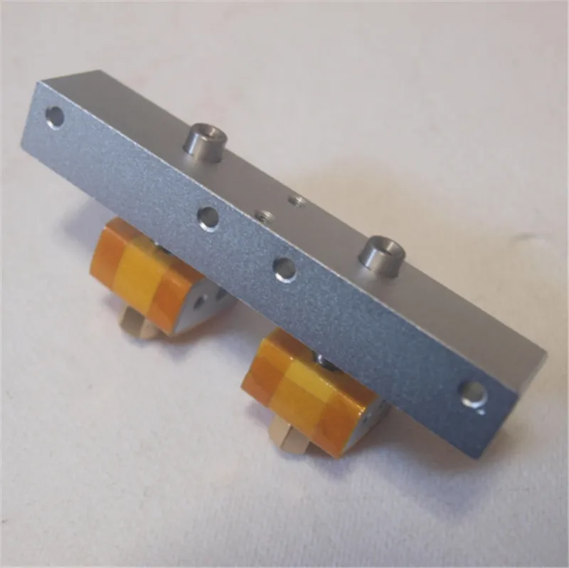 DIY Reprap Replicator 3D printer double hotend nozzle print head nozzle PTFE throat tube kit 0.4mm nozzle cool block DIY Reprap Replicator 3D printer double hotend nozzle print head nozzle PTFE throat tube kit 0.4mm nozzle cool block