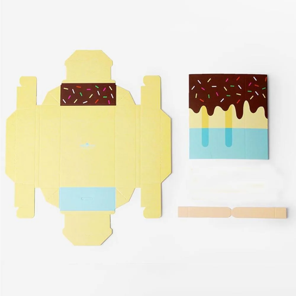 2 шт в форме мороженого Свадебная коробочка для сладостей подарок Коробки Baby Shower