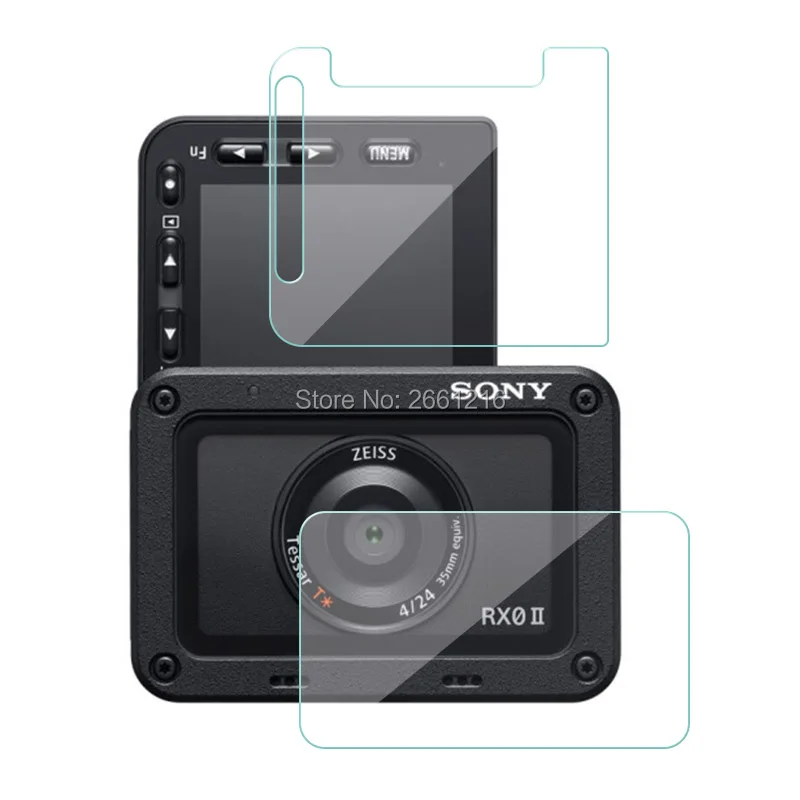 1 комплект = 2 шт./партия для sony DSC-RX0 II RX02 RX0M2, мягкая прозрачная защитная пленка из закаленного стекла для объектива камеры и ЖК-экрана