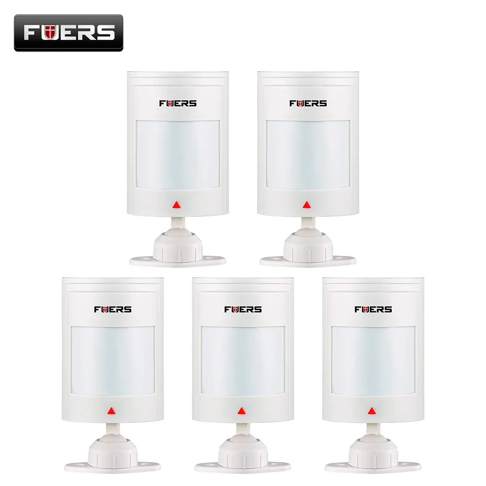 Проводной инфракрасный датчик движения Fuers 5 шт. для домашней сигнализации GSM