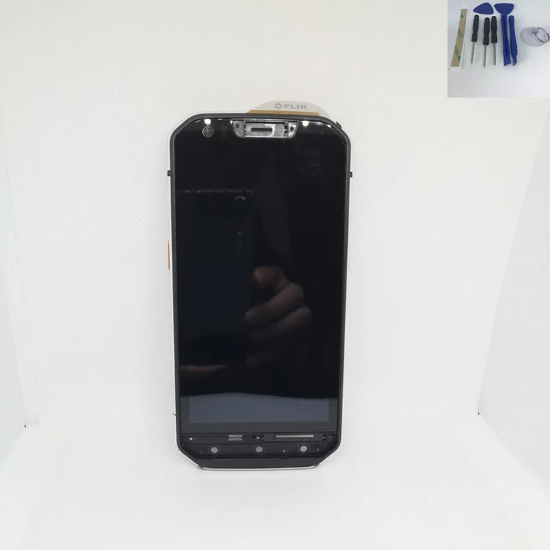 ЖК дисплей для Caterpillar CAT S60 цифровой дигитайзер в сборе с рамкой и сенсорным