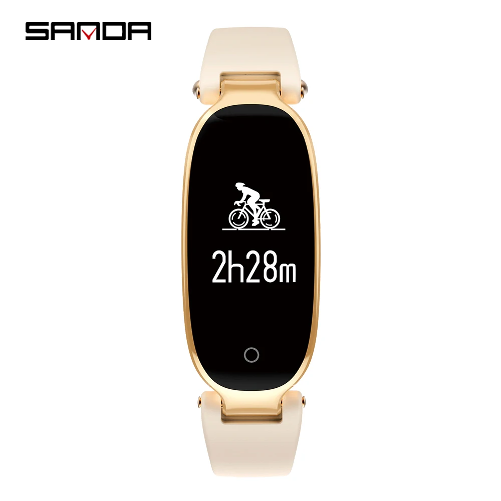 SANDA женские умные часы для IOS Android спортивные с Bluetooth монитором сердечного ритма