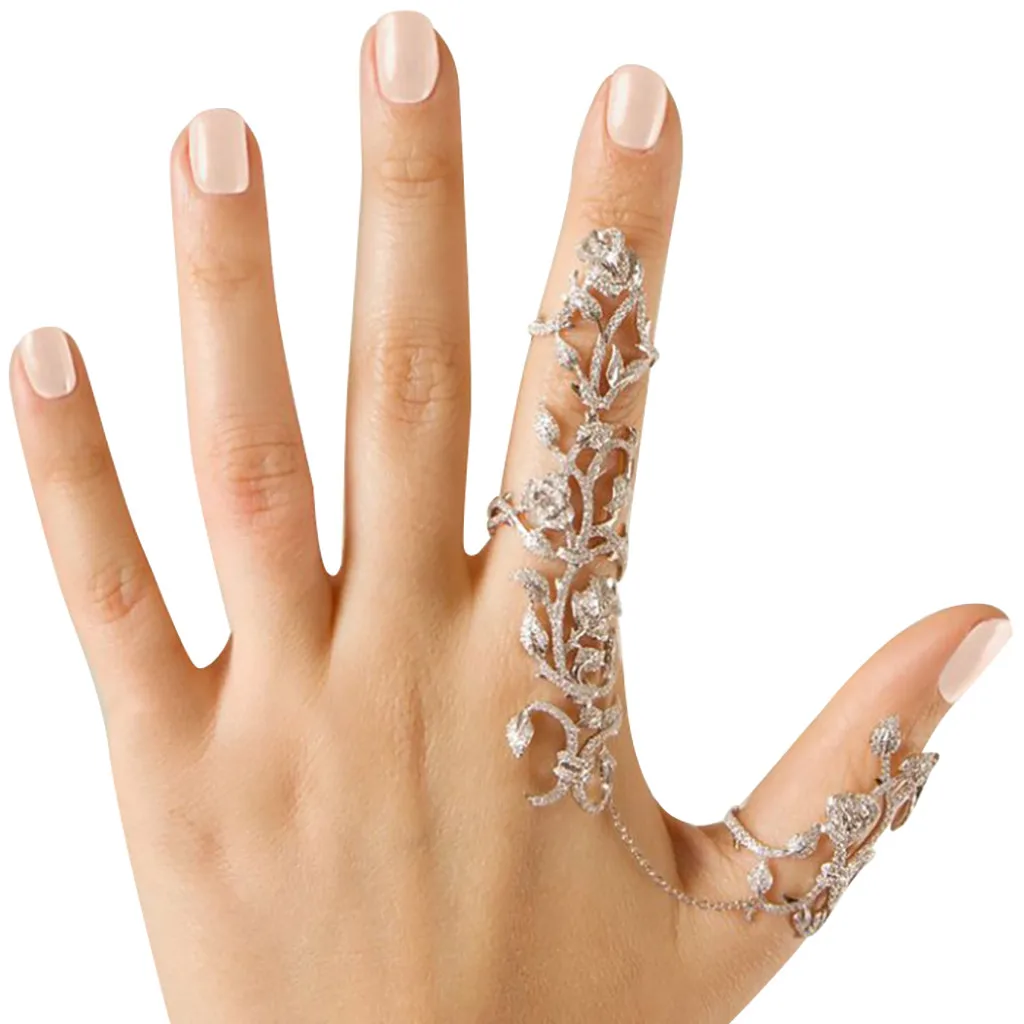 1PC Ring Multiple Finger Stack Knuckle Band Crystal Set Womens Fashion Jewelry | Украшения и аксессуары