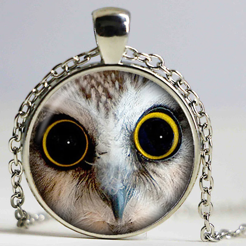 Ожерелье ручной работы в виде животных ожерелье совы для женщин стеклянный