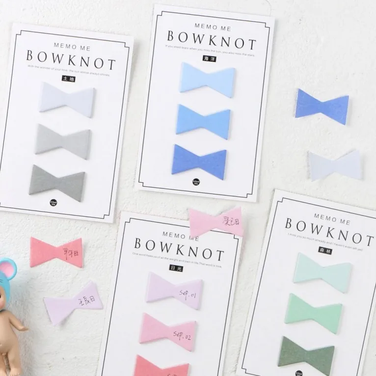 4 шт. N паста bowknot index memo pad