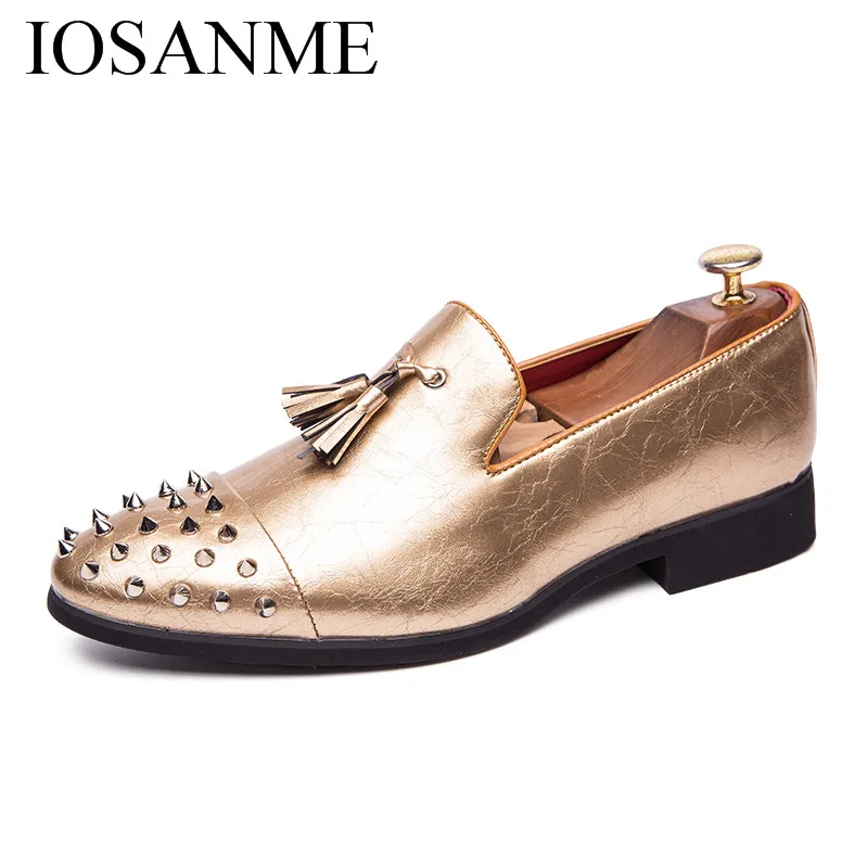 

spiked tassel mens leather shoes italian studded men wedding dress shoes unique ballroom dancing designer oxford shoes for men