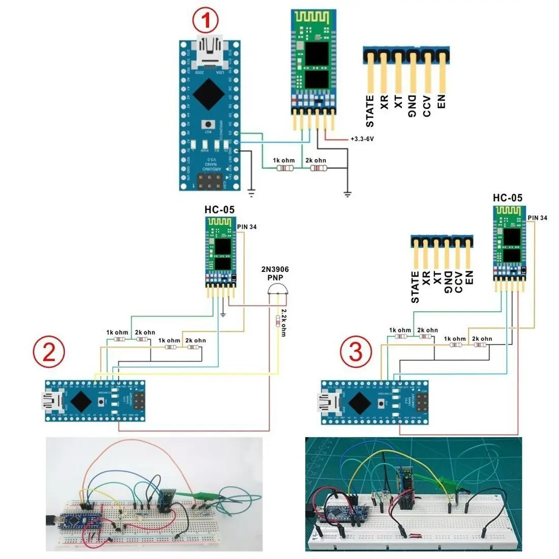 Hc-05 6-контактный беспроводной модуль Bluetooth Rf трансивера последовательный Bt для